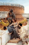 Sir Lawrence Alma-Tadema,OM.RA,RWS The Colosseum oil painting